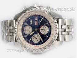 Breitling for Bentley GT Chronograph Asia Valjoux 7750 Movement with Blue Dial