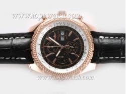 Breitling for Bentley GT Working Chronograph Rose Gold Case with Black Dial