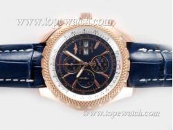 Breitling for Bentley GT Working Chronograph Rose Gold Case with Blue Dial