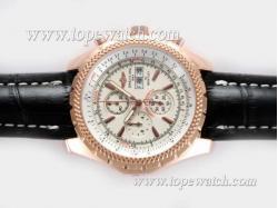 Breitling for Bentley GT Working Chronograph Rose Gold Case with White Dial