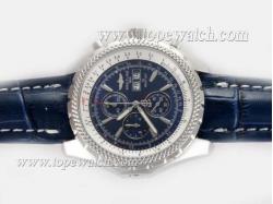 Breitling for Bentley GT Working Chronograph with Blue Dial and Strap-Deployment Buckle