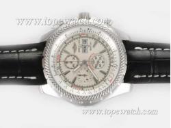 Breitling for Bentley GT Working Chronograph with White Dial-Deployment Buckle