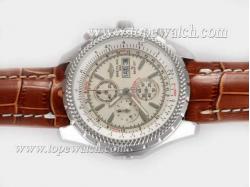 Breitling for Bentley GT Working Chronograph with White Dial-Deployment Buckle