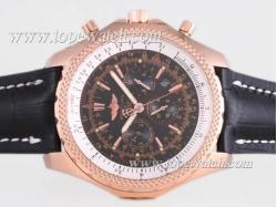 Breitling for Bentley Motors Chronograph Automatic Rose Gold Case with Black Dial