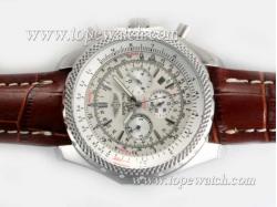 Breitling for Bentley Motors Chronograph Automatic with White Dial－Deployment Buckle