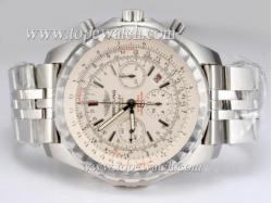 Breitling for Bentley Motors T Chronograph Asia Valjoux 7750 Movement with White Dial New Version