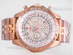 Breitling for Bentley Motors T Chronograph Automatic Full Rose Gold with White Dial