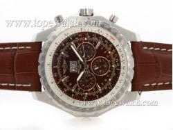 Breitling for Bentley Motors T Chronograph Automatic with Brown Dial and Strap