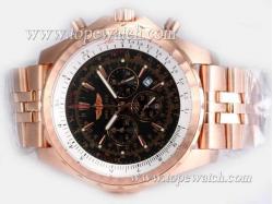 Breitling for Bentley Motors T Working Chronograph Full Rose Gold with Black Dial