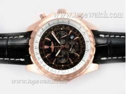 Breitling for Bentley Motors T Working Chronograph Rose Gold Case with Black Dial