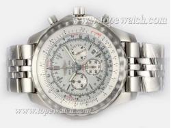 Breitling for Bentley Motors T Working Chronograph with White Dial