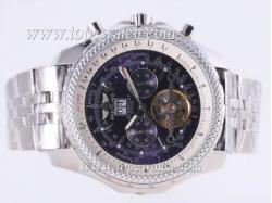 Breitling for Bentley Motors Tourbillon Chronograph Automatic with Blue Dial