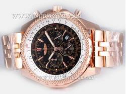 Breitling for Bentley Motors Working Chronograph Full Rose Gold with Black Dial