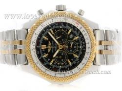 Breitling for Bentley Motors Working Chronograph Two Tone with Black Dial S/S