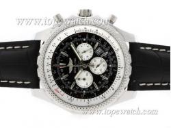 Breitling for Bentley Motors Working Chronograph with Black Dial and Strap