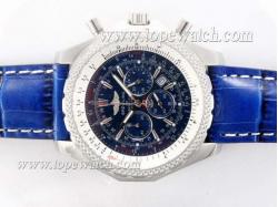 Breitling for Bentley Motors Working Chronograph with Blue Dial and Strap