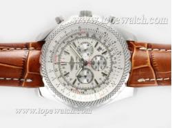 Breitling for Bentley Motors Working Chronograph with White Dial