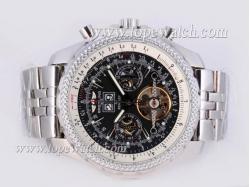 Breitling for Bentley Tourbillon Automatic with Black Dial-Updated Version