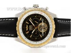 Breitling for Bentley Tourbillon Chronograph Automatic Two Tone Case with Black Dial