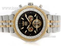 Breitling for Bentley Tourbillon Chronograph Automatic Two Tone with Black Dial S/S