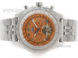 Breitling for Bentley Tourbillon Chronograph Automatic with Orange Dial - Updated Version