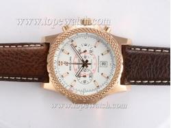 Breitling for Bentley Working Chronograph Rose Gold Casing with White Dial