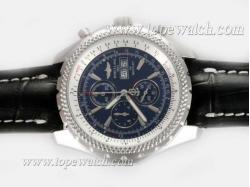 Breitling for Bentley Working Chronograph with Blue Dial-Deployment Buckle