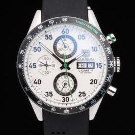 Carrera White Dial Calibre 16 Tag Heuer Watch-tag130