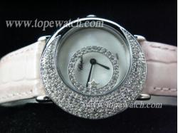 Chopard CP-054 022 WHITE SS CASE DIAMOND BEZEL QUARTZ 