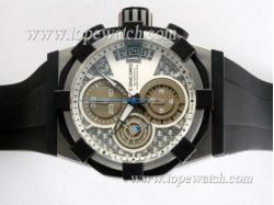 Concord C1 Regulator Chronograph Asia Valjoux 7750 Movement with Gray Dial