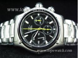 EB01004 EBEL 1911 BTR CHRONO YELLOW NEEDLES SS A-7750 BLACK