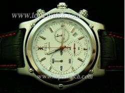 Ebel EB-002 EBEL 001 CHRONO QUARTZ LEATHER WHITE