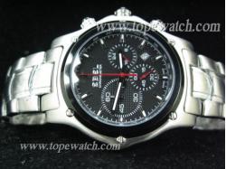 Ebel EB-012 002 BLACK CHRONO-METER QUARTZ SS BAND