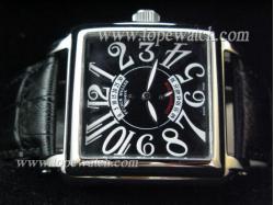 Franck Muller FM-084 FM 034 BLACK SS CASE AUTO BLACK LEATHER