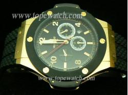 Hublot HB-003 GOLD BLACK PVD 001 RUBBER CHRONO AUTOMATIC