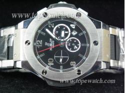 Hublot HB-010 HUB 005 BLACK SS CASE AUTO SS WITH RUBBER