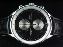 IWC_Leather Band_Black Face_Silver Case_43/12.5mm