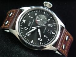 IWC_Leather Band_Black Face_Silver Case_47/15.5mm