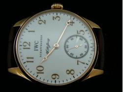 IWC_Leather Band_White Face_Gold Case_42mm