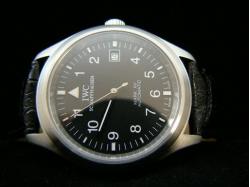 IWC_Mark-XV Automatic_Leather Band_Black Face_Silver Case_39mm