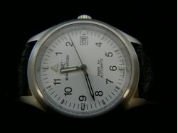 IWC_Mark-XV Automatic_Leather Band_White Face_Silver Case_39mm