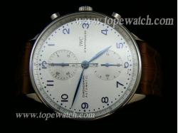 IWC02004 IWC PORTUGUESE CHRONO ASIA 7750 WHITE/BLUE