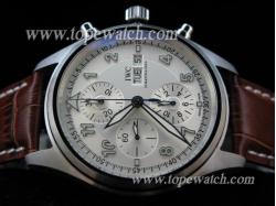 IWC07010 SPITFIRE CHRONOGRAPH LEATHER A-7750 28800BPH WHITE