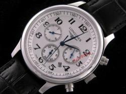 Longines LG-017 MASTER COLLECTION CHRONO LEATHER AUTO WHITE