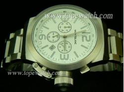 Mont Blanc MB-035 MONTBLANC 026 CHRONO QUARTZ SS WHITE