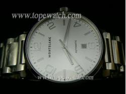 MontBlanc Timewalker_SS Band_White Face_Silver Case_43mm