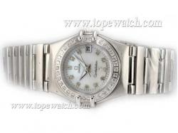 Omega Constellation Diamond Bezel and Marking with MOP Dial