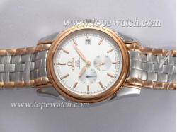 Omega De Ville Co-Axial Automatic Two Tone with White Dial