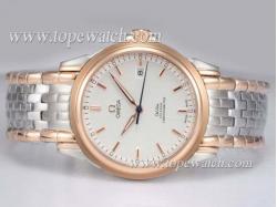 Omega De Ville Co-Axial Automatic Two Tone with White Dial