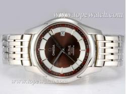 Omega Hour Vision See Thru Case Automatic with Brown Dial-High Quality